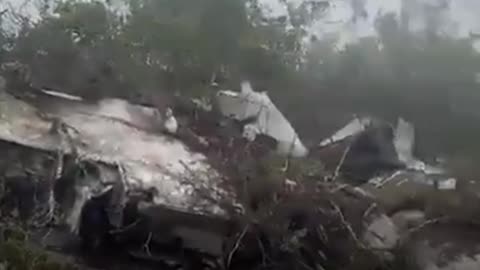 Primeras imágenes del avión accidentado en Colombia
