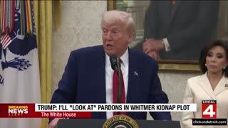 TRUMP CONSIDERING PARDONS FOR THOSE CONVICTED IN GOV WHITMER KIDNAPPING HOAX.