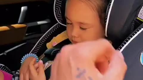 Kids pretend to sleep in car| Funny