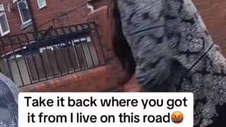 Indians trash street