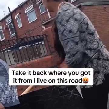 Indians trash street