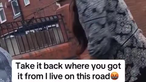 Indians trash street