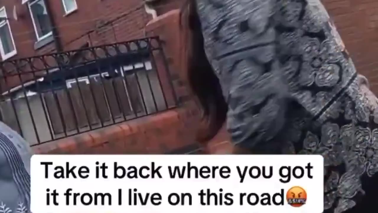 Indians trash street