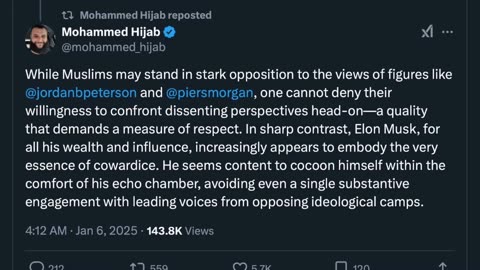 Elon Musk HUMILIATES Mohammed Hijab Over Grooming Gang Scandal