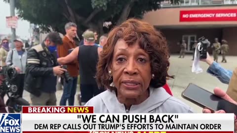 Rep. Maxine Waters Claims Trump Wants To Declare Martial Law