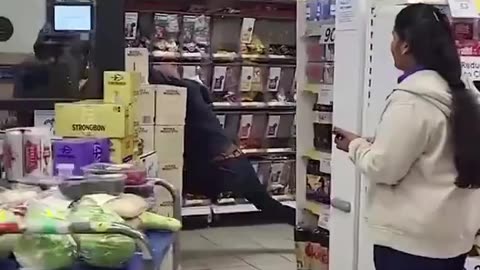 Africans stealing from English stores