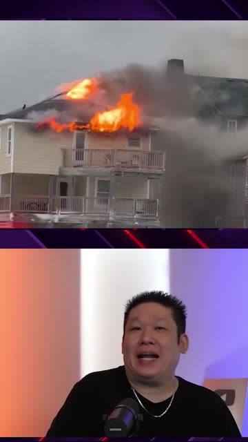 House Covered In Snow On Fire 🌨️🏡🔥