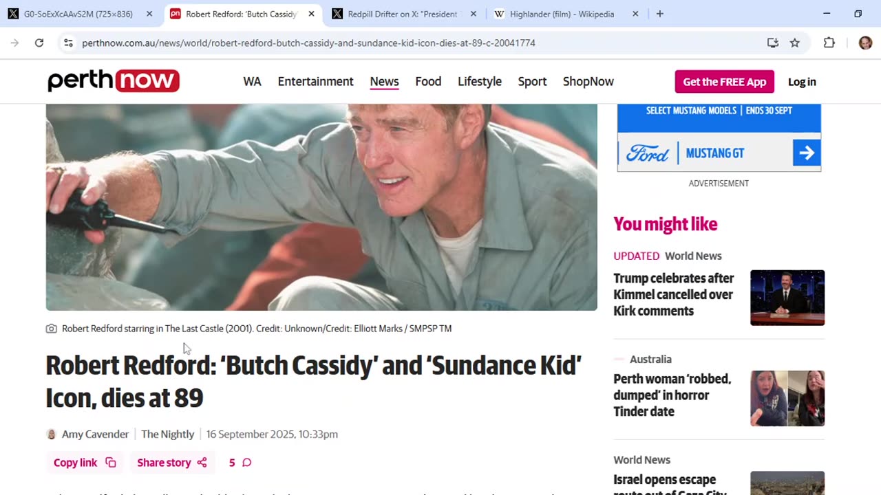 Perth MSM outlets create comms using Robert Redford as rebellious soldier in The Last Castle