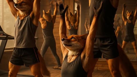 What If Foxes Had Their Own Gym? 🦊💪