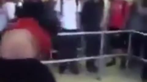 Bully gets body slammed, crowd is pleased. Fight, Instant Karma