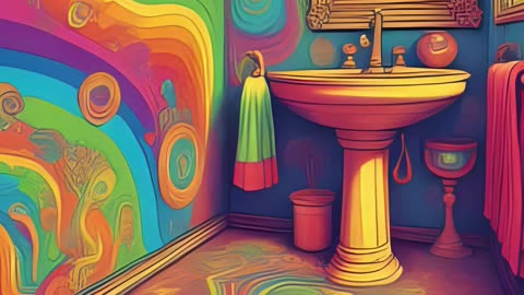 Rainbow floor that does not remove dirt even after cleaning