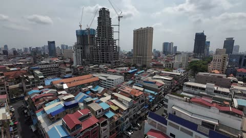 Day view from the rooftop of Hotel 110 in Phnom Penh, Cambodia 2025