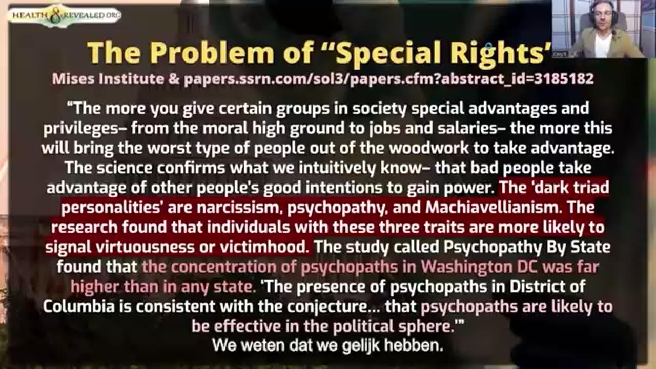 HEALTH REVEALED- The Psychology of Statism - PART TWO (Dutch/NL Subs)