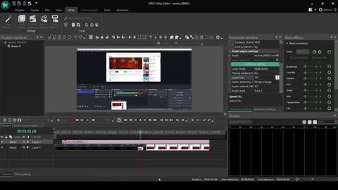 VSDC 1a - Video editing
