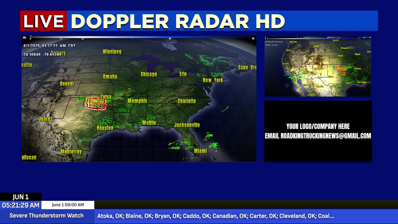 🌪 🚛 LIVE: Severe Weather Tracking for Truckers Today
