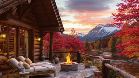 Cozy Autumn Cabin Retreat: Relax to the Peaceful Sounds of Nature