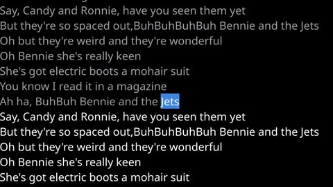 Bennie and the Jets - Elton JohnK Vocals