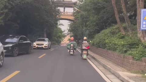 Driving in Wuxi, China