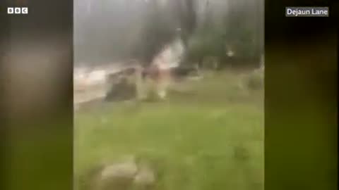 Man films as tornado roars past his house