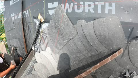 Schieferkehle - Teil 14 - 14.07.2025 - Schiefer Schuppendeckung Wasserturm Paunsdorf