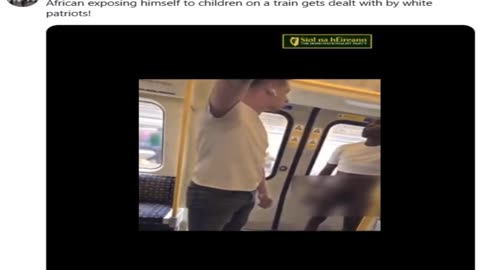 Black Migrant Exposes Himself In Front Of Children On Train Gets Instant Karma