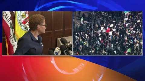 USELESS MAYOR KAREN BASS: "What we're seeing in Los Angeles is chaos provoked