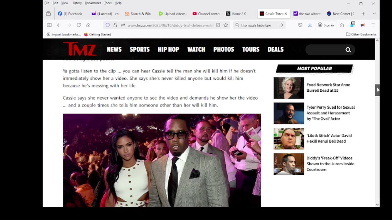 Cassie Threatens Man Over 'Freak-Off' Video ... New Diddy Defense Exhibit