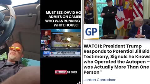 Dave hoog talks about who was running the white house