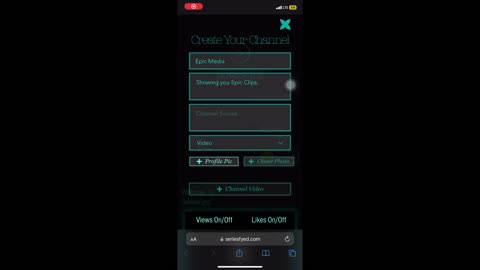Tutorial: How to create a channel on SeriesFyed?