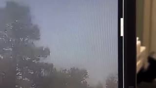 Closer view shows what appears to be a fireball from Greenwood, South Carolina,