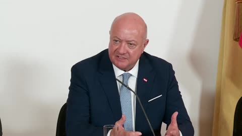 Pressefoyer nach dem Ministerrat