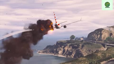 Boeing 737 Bird Strike And Makes TWO Emergency Landings - GTA 5