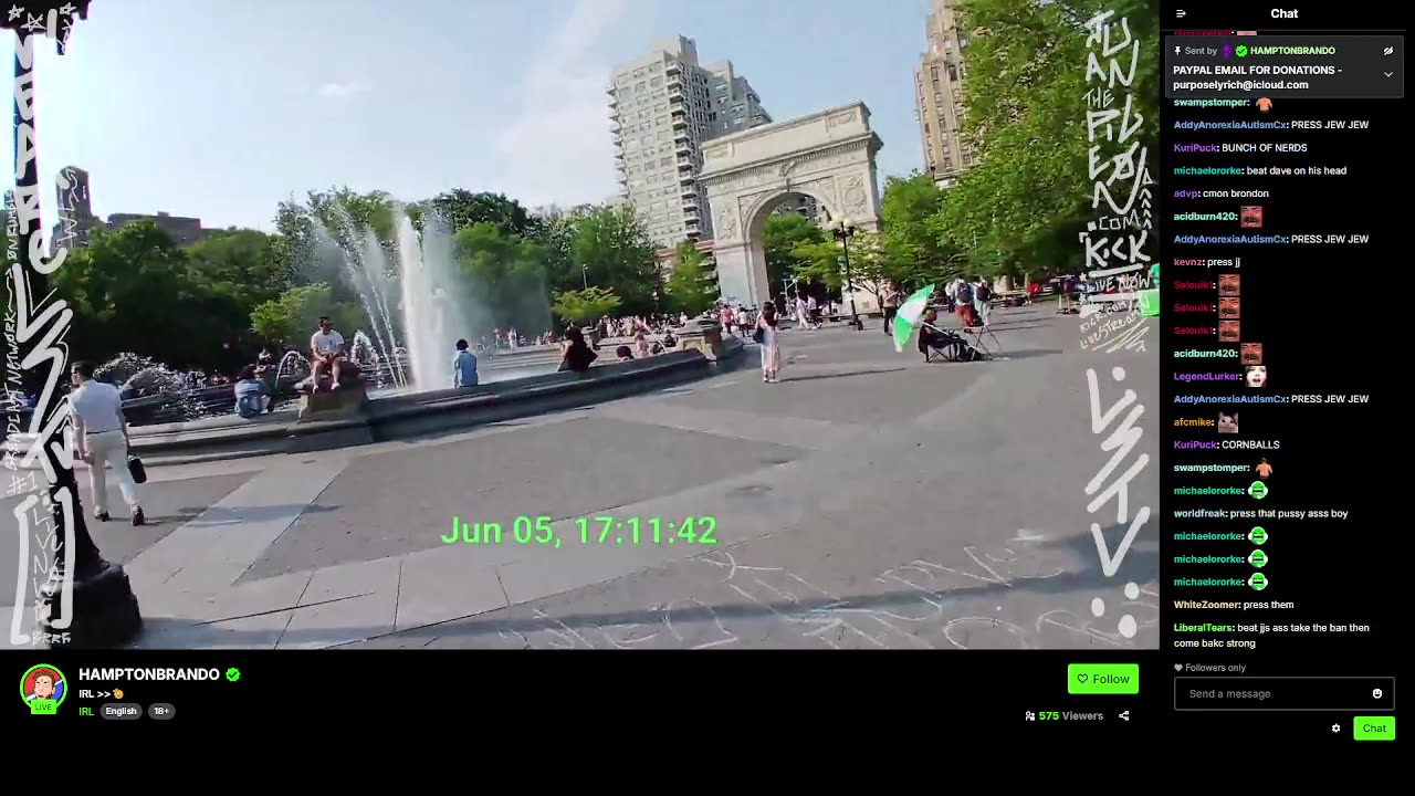 HAMPTON BRANDON TTD SAVE THE SUN PROTEST NYC WSP JUNE 5TH 2025