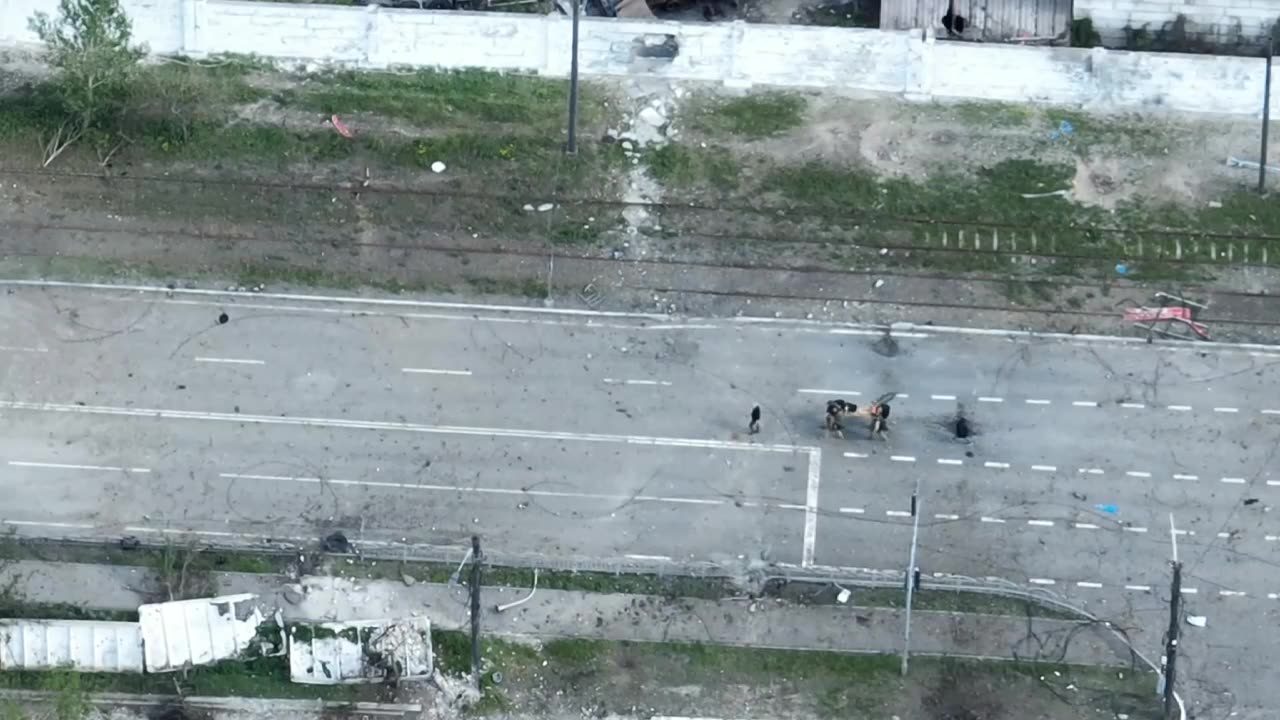 Russian Soldiers Carrying Nazi Army Wounded
