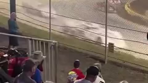 3 spectators were hospitalized Saturday night after a crash during an event at Senoia Raceway