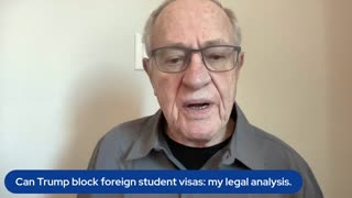 Can Trump block foreign student visas: my legal analysis.