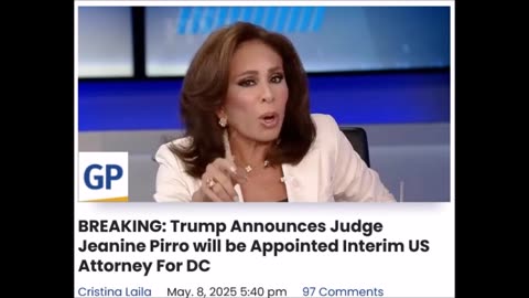 Trump Announces Judge Jeanine Pirro will be Appointed Interim US Attorney