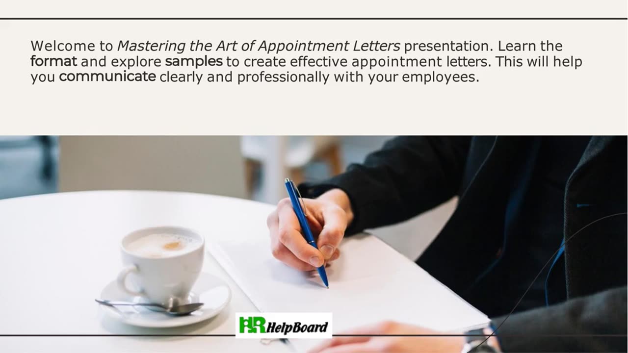 Appointment Letter Format