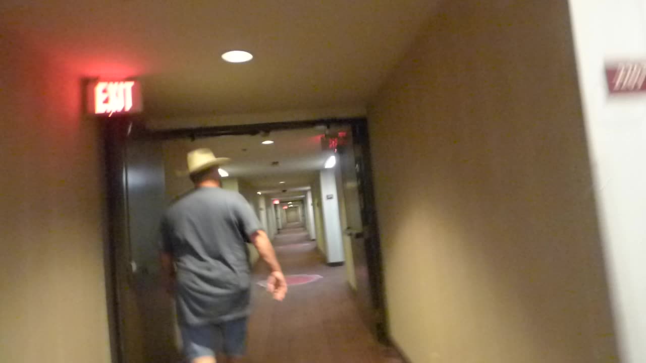 How long does this hallway go on for? It goes on...for ever, and ever, and ever, and ever and...