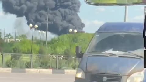 🔥🚁 Ukraine Russia War | Drone Strike Ignites Fire at Chemical Plant in Shebekino | RCF