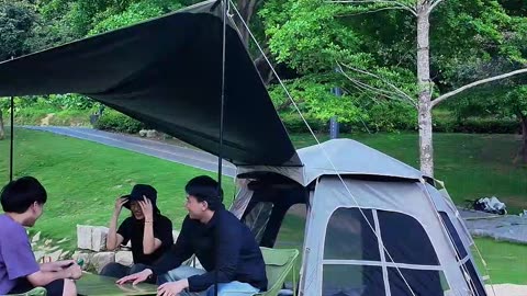 wildness camping canopy hexagonal tent 2-in-1