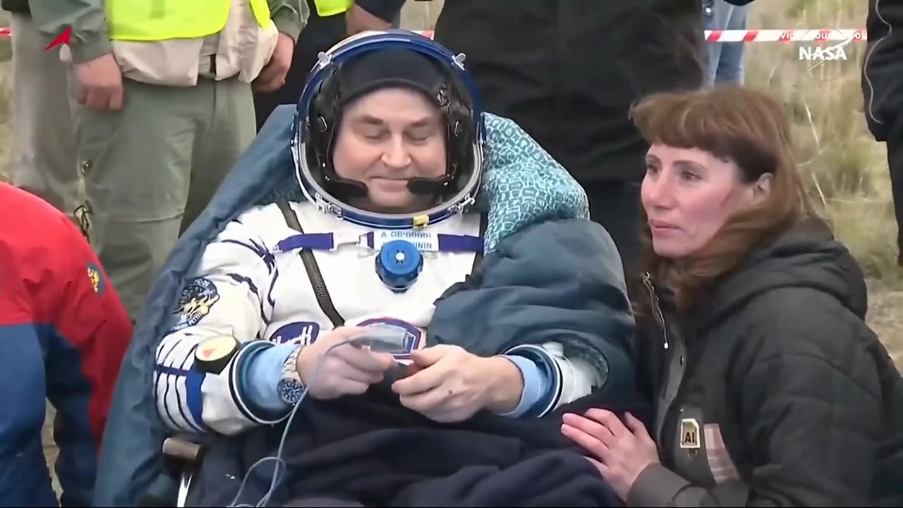 Russian Soyuz MS-26 Returns Astronauts To Earth From the Space Station