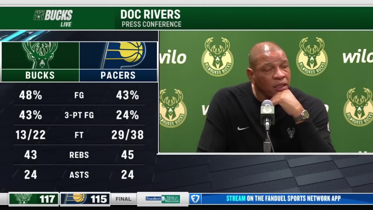 ESPN reacts to Giannis scores 33 Pts, 13 Reb and hits GAME-WINNER as Bucks take down Pacers 117–115