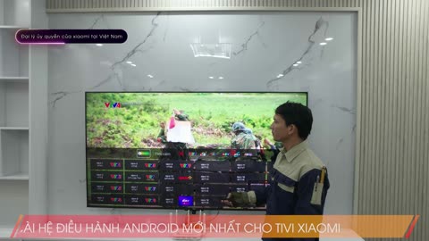 Lắp đặt tivi Xiaomi A Pro 75 inches cho khách hàng. Tại địa chỉ TDP Trang Quan, phường An Hải.