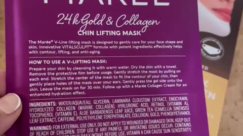 MAREE Collagen Face Masks – Hydrating Gold Masks with Hyaluronic Acid ✨💛💧