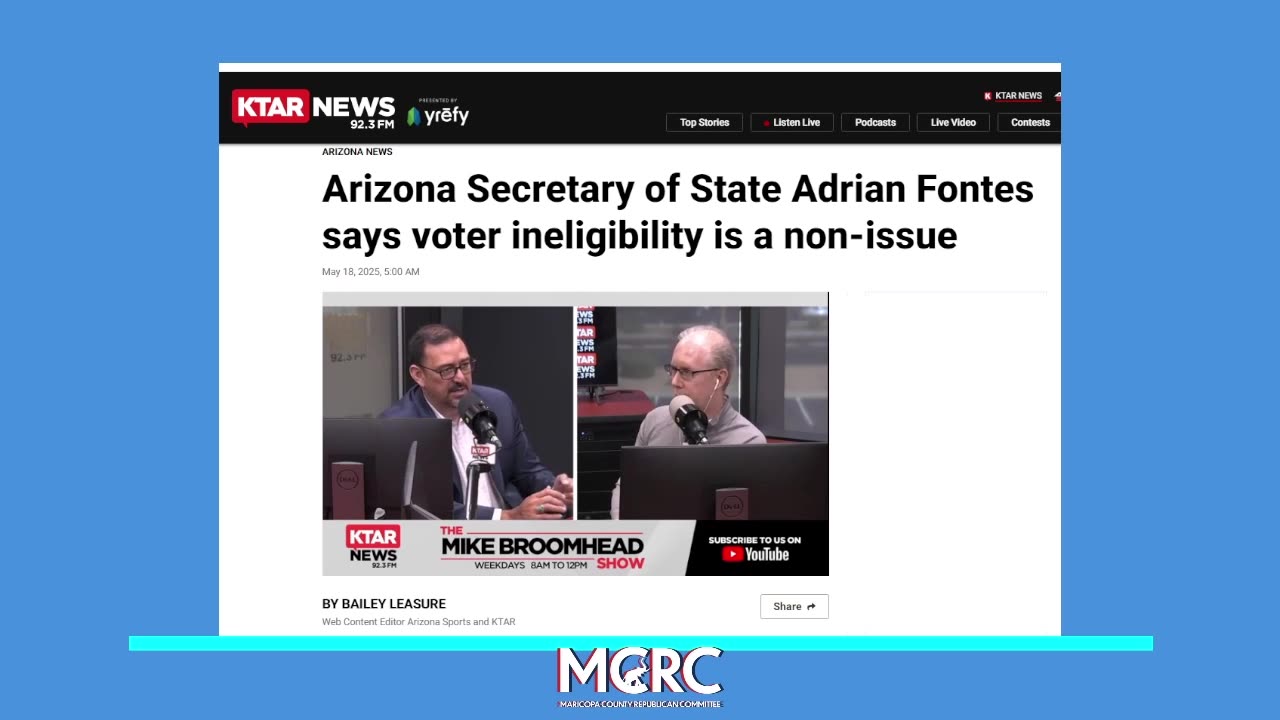 DANGEROUS DEMOCRAT ADRIAN FONTES DISSES DOCUMENTARY PROOF OF CITIZENSHIP FOR VOTING IN AZ