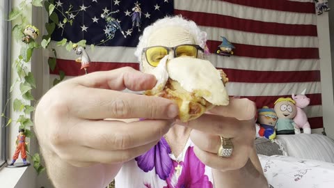 Granny Goatee reviews KFC's NEW Chicken & Waffles & reminisces on the days she dated Colonel Sanders