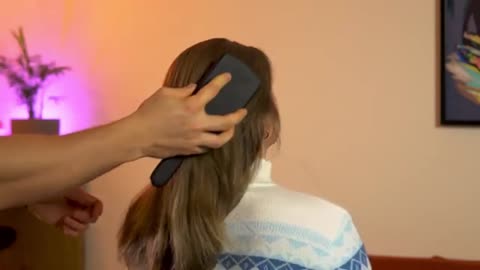 8. Gentle Scalp & Hair Brushing (ASMR)