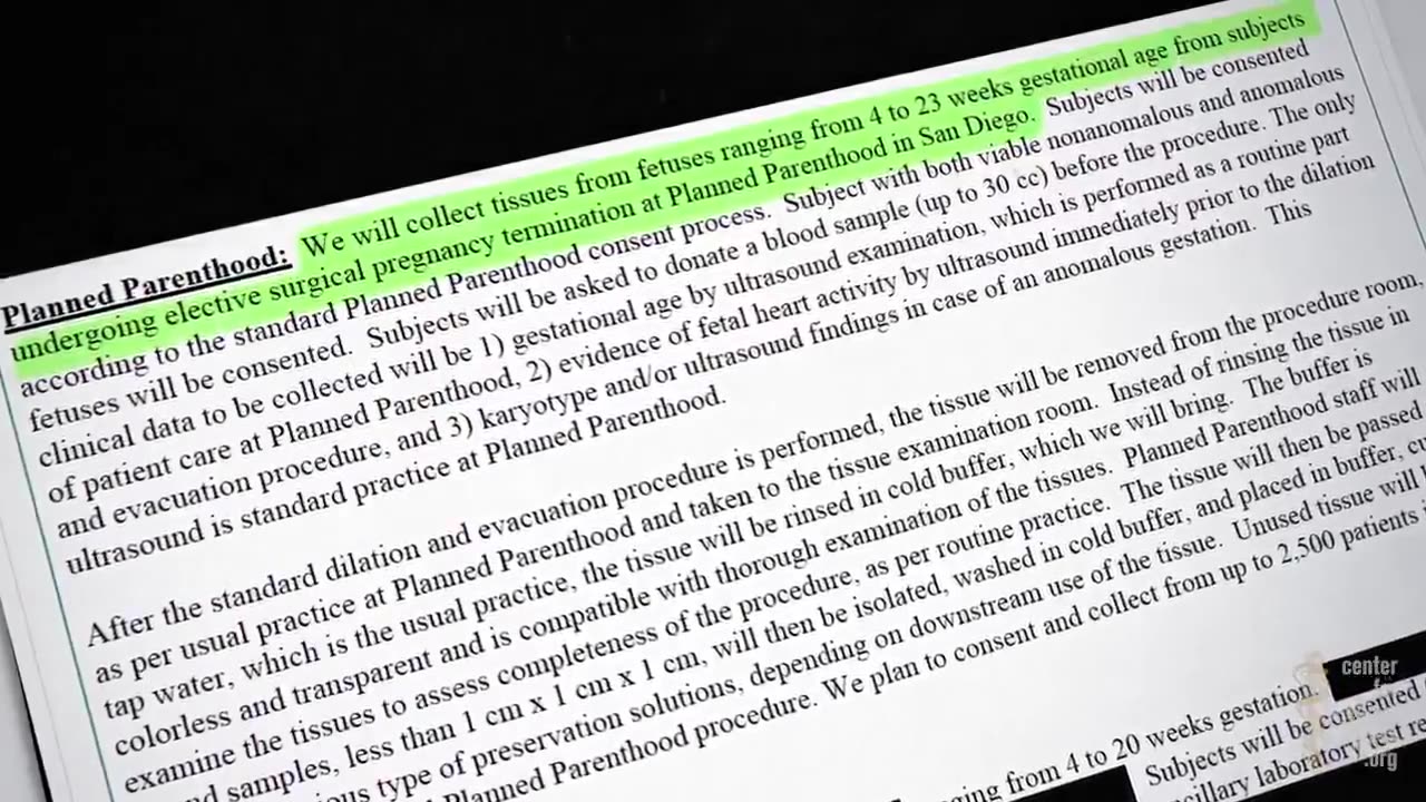 Planned Parenthood Sells Fetuses