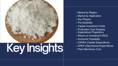 Cetyl Alcohol Manufacturing Plant Project Report